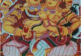 What are Mural Paintings Kerala Mural Painting Lord Shiva and Parvathi by athira K S