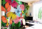 What Paint for Wall Mural the Flower Wall Mural Interior Colors In 2019