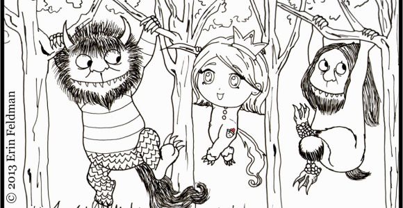 Where the Wild Things are Coloring Pages where the Wild Things are Coloring Pages for Kids and