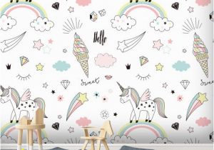 Where the Wild Things are Wall Mural 3d Unicorn 831 Wallpaper Wall Murals Self Adhesive Removable