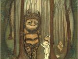 Where the Wild Things are Wall Mural Wild Things Print where the Wild Things are Children Moishe Wall Art