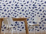 Whimsical Wall Murals Indigo Terrazzo Wallpaper Mural In 2019