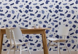 Whimsical Wall Murals Indigo Terrazzo Wallpaper Mural In 2019