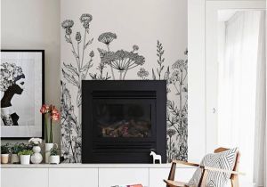 White House Wall Murals Field Flora Removable Wallpaper White Wall Mural