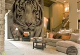 White Tiger Wall Mural Tiger Wall Mural by Pixers