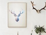 Whitetail Deer Wall Murals Abstract Deer Head Wall Art Print Geometric Polygonal