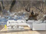 Whitetail Deer Wall Murals Big Deer National Wall Mural Threaded Wallpaper Murals