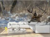 Whitetail Deer Wall Murals Big Deer National Wall Mural Threaded Wallpaper Murals