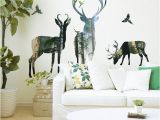 Whitetail Deer Wall Murals forest Deer Wall Stickers Home Decor Living Room Office Decorations