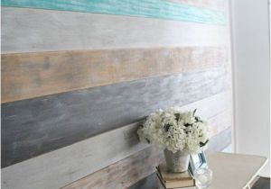 Whitewashed Wood Wall Mural Diy A Wood Planked Accent Wall for Your Home