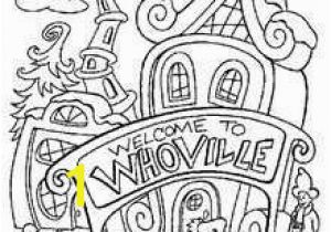 Whoville Houses Coloring Pages 409 Best Color Christmas Images