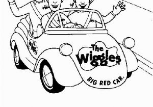 Wiggles Big Red Car Coloring Page Wiggles Coloring Pages for Kids and Friends Print and
