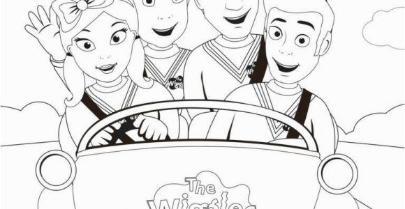 Wiggles Big Red Car Coloring Page Wiggles Coloring Pages Get Your Red Yellow Purple and Blue