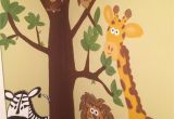 Wild Animal Wall Murals Jungle Wall Mural Hand Painted =]