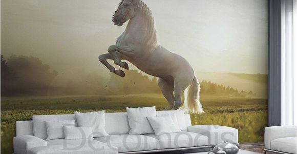 Wild Horses Wall Mural White Horse Wall Mural Wild Horse Self Adhesive Peel & Stick