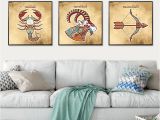 Wild Turkey Wall Murals 5 Pieces Of Cartoon Berserker Armor Gilt Sword Painting Living Room Wall Art Home Decor Print Poster