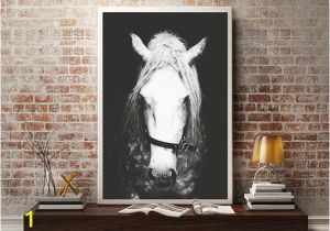 Wild West Wall Murals Black & White Horse Graphy Horse Wall Decor Horse Wall