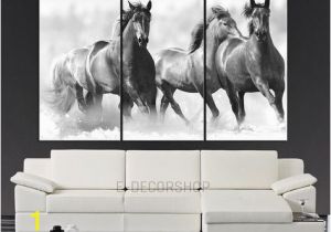 Wild West Wall Murals Wall Art Running Wild Horses Canvas Print 3 Panel