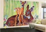 Wildlife Murals for Walls Doe and Fawn In forest " June 1 1940by Paul Bransom In 2018