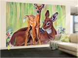 Wildlife Murals for Walls Doe and Fawn In forest " June 1 1940by Paul Bransom In 2018