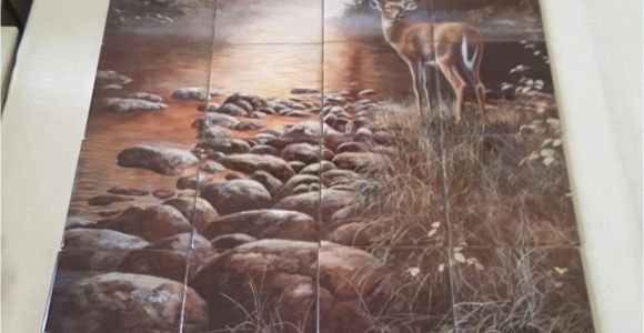 Wildlife Tile Murals Beside Still Waters Tile Mural On 6" Tiles at £216