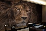 Wildlife Wallpaper Murals Wallpaper Custom 3d Stereo Hd Wildlife Lion Backdrop Wall