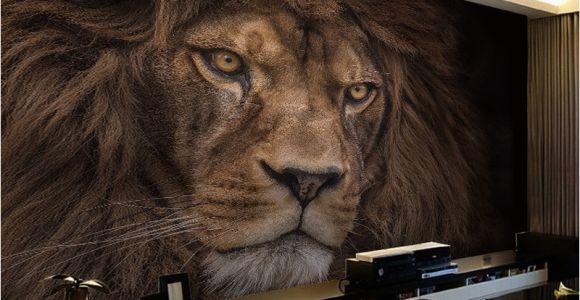 Wildlife Wallpaper Murals Wallpaper Custom 3d Stereo Hd Wildlife Lion Backdrop Wall