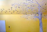 Wilko Wall Murals Ombre Yellow White and Grey Painted Bedroom Wall Mural