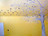 Wilko Wall Murals Ombre Yellow White and Grey Painted Bedroom Wall Mural