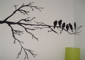 Willow Tree Mural Wall Painting Maybe Just One Branch and One Of the Birds An Accent