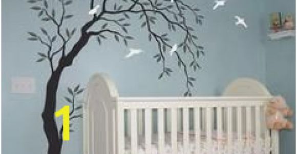 Willow Tree Mural Willow Bird Tree Wall Decals Art Nursery Kids Baby Decor Sticker