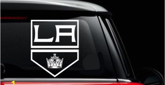 Window Murals for Cars L A Kings Inspired Window Car Decal Hockey Team Inspired Car Decal