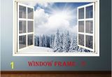 Window Murals for Walls 3d Window forest Landscape Wall Decor Vinyl Sticker Nature