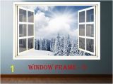Window Murals for Walls 3d Window forest Landscape Wall Decor Vinyl Sticker Nature