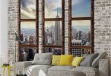 Window Wall Murals Uk Wall Mural New York City Skyline Window View Xxl Photo