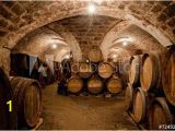 Wine Cellar Wall Mural Barrels In A Hungarian Wine Cellar Wall Mural