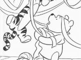 Winnie the Pooh and Eeyore Coloring Pages Winnie the Pooh and Tiger Christmas Coloring Page