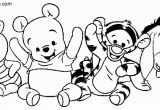 Winnie the Pooh Coloring Pages Disney Clips How to Draw Baby Pooh Bear Easy