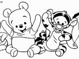 Winnie the Pooh Coloring Pages Disney Clips How to Draw Baby Pooh Bear Easy