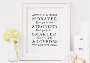 Winnie the Pooh Nursery Wall Murals Always Remember You are Braver Winnie the Pooh Nursery