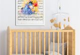 Winnie the Pooh Nursery Wall Murals Winnie the Pooh Print Disney Print Disney Nursery Gift