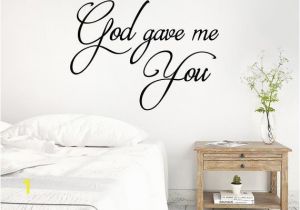 Winnie the Pooh Wall Mural Stencils 24"x17" God Gave Me You Wedding Marriage Anniversary Gift Couple Love Christian Wall Decal Sticker Mural Home Decor Quote to Her forever