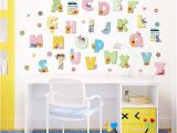 Winnie the Pooh Wall Mural Stencils Al 26 A Z Alphabet Letters Winnie the Pooh Wall Stickers