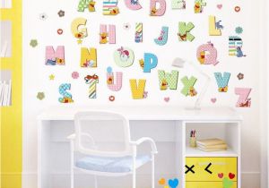 Winnie the Pooh Wall Mural Stencils Al 26 A Z Alphabet Letters Winnie the Pooh Wall Stickers