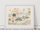 Winnie the Pooh Wall Murals 100 Acre Wood Map Sign Classic Winnie the Pooh Nursery