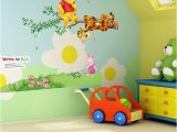 Winnie the Pooh Wall Murals Popular Cartoon Winnie the Pooh Home Decor Baby Kids Room Decoration