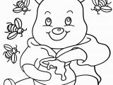 Winnie the Pooh with Honey Coloring Pages Winnie the Pooh Coloring Pages