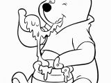 Winnie the Pooh with Honey Coloring Pages Winnie the Pooh Honey Coloring Pages