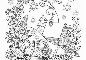 Winter Cabin Coloring Pages Cabin In the Snow Coloring Page Crayola