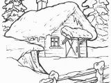 Winter Cabin Coloring Pages Dibujos Para Colorear De Casas De Navidad Navidad De Deseos